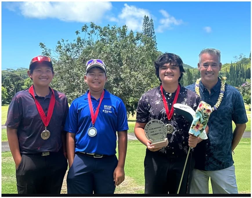 Minsu Lee student athlete wins NSJGA Boys Division 11–14 Championship 2026 Hawaii